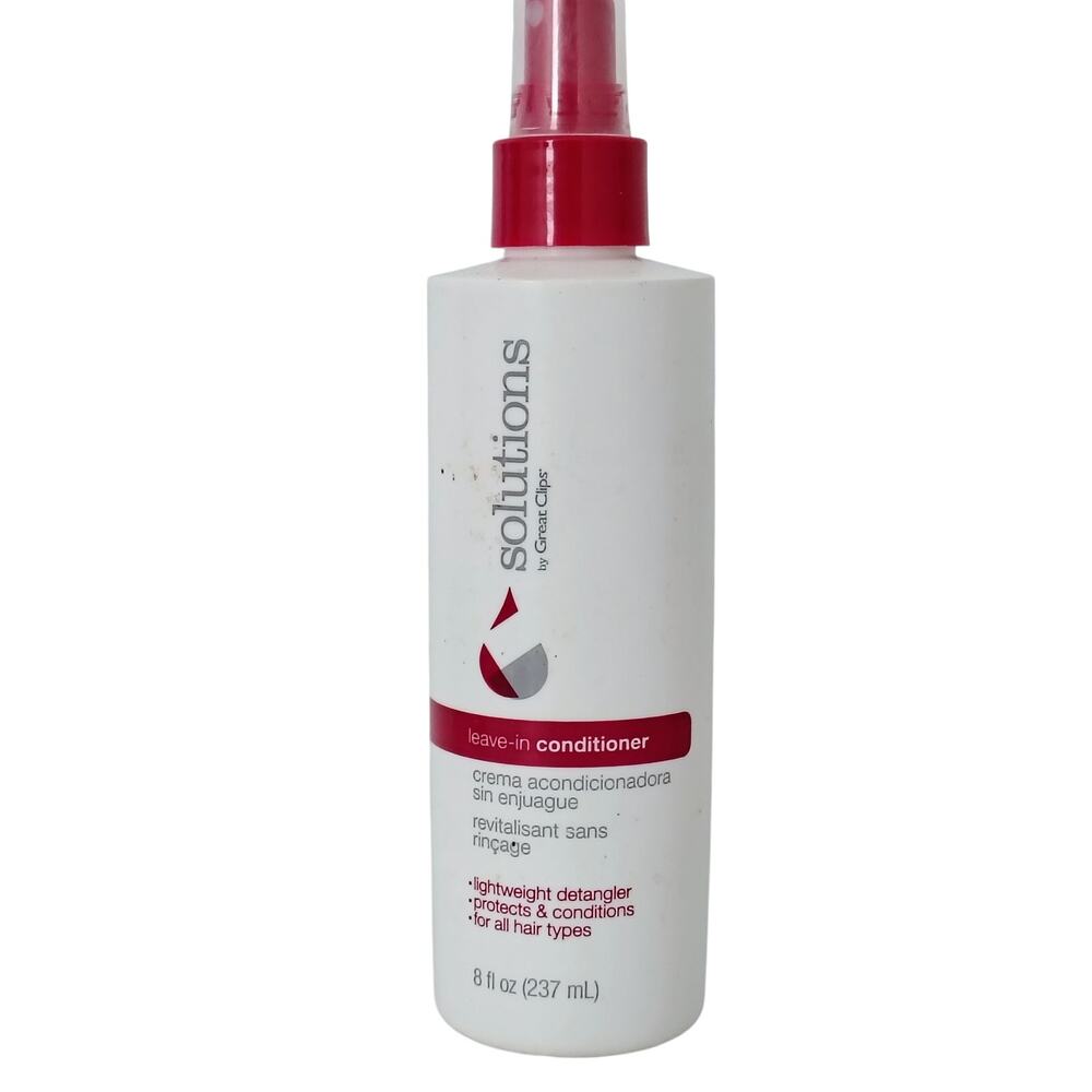 Great Clips Solutions Leave in Conditioner Spray 8 oz NEW All Hair Type Detangle